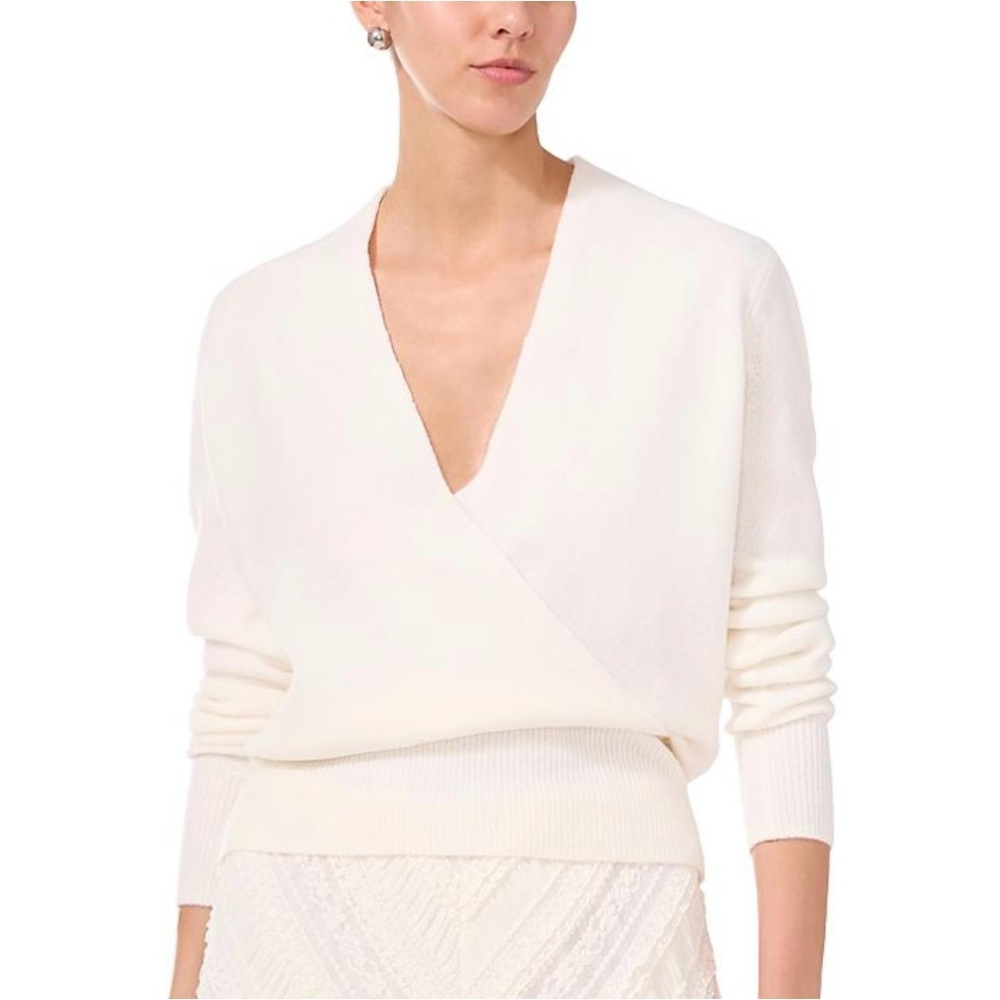 1 State Cross Front Long Sleeve Sweater